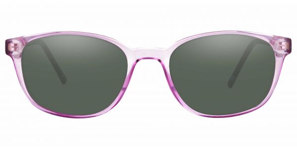 Branson Rectangle Prescription Glasses - Purple-2