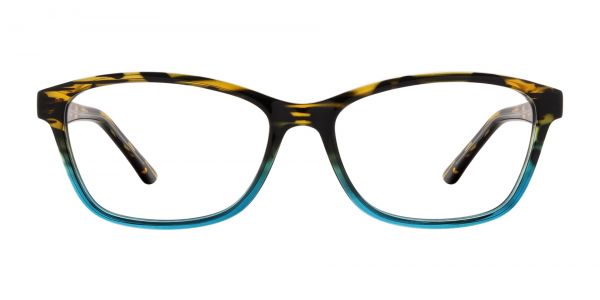 Selena Rectangle Prescription Glasses - Blue
