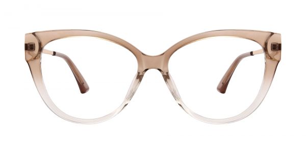 Kaycee Cat Eye Prescription Glasses - Brown