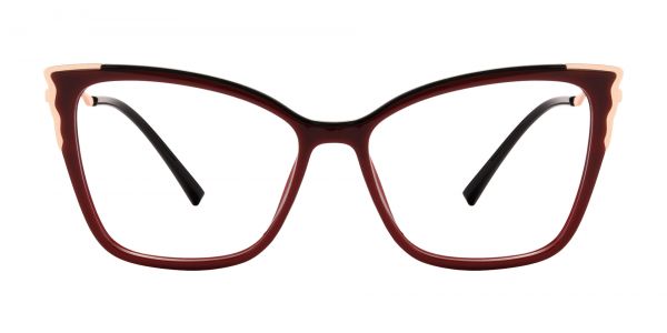 Guadalupe Cat Eye Prescription Glasses - Red